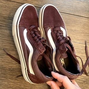 Maroon vans
